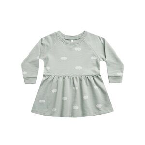 Rylee + Cru Clouds Longsleeve Raglan Dress